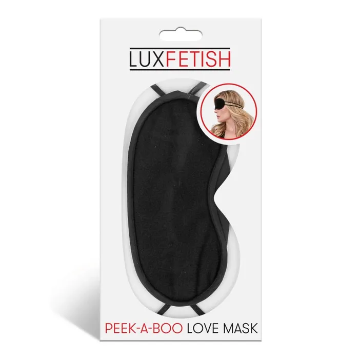 Lux Fetish Anal | Peek-a-Boo Love Mask - Black Lux Fetish Anal | Peek-a-Boo Love Mask - Black