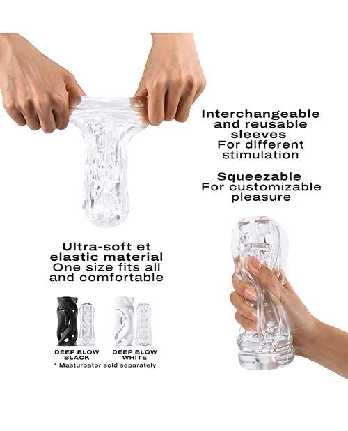 Male Sex Toys | Dorcel Deep Blow Extreme Sleeve - Clear - Lovely Planet