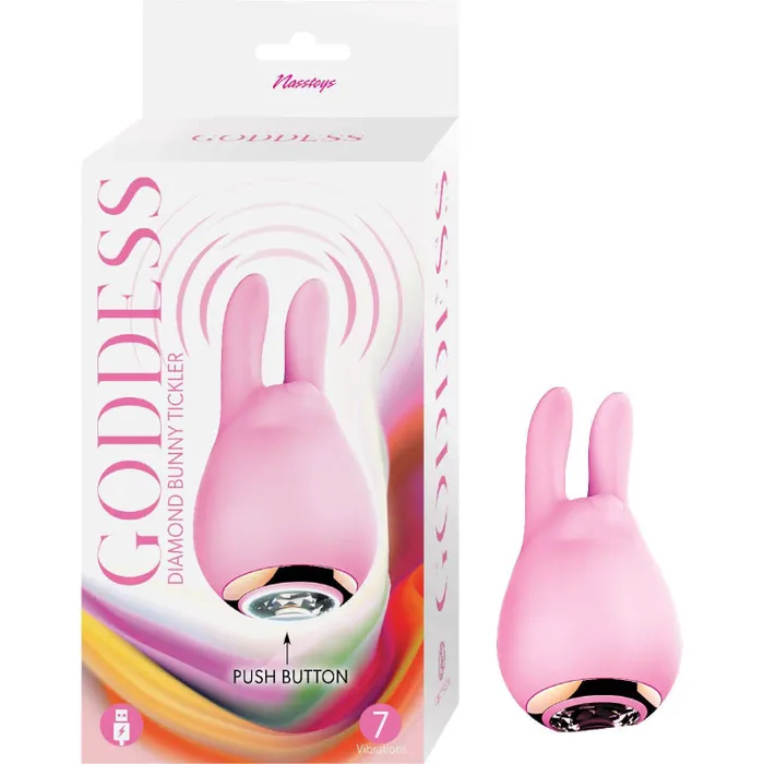 Nasstoys Vibrators | Goddess Diamond Bunny Tickler - Pink