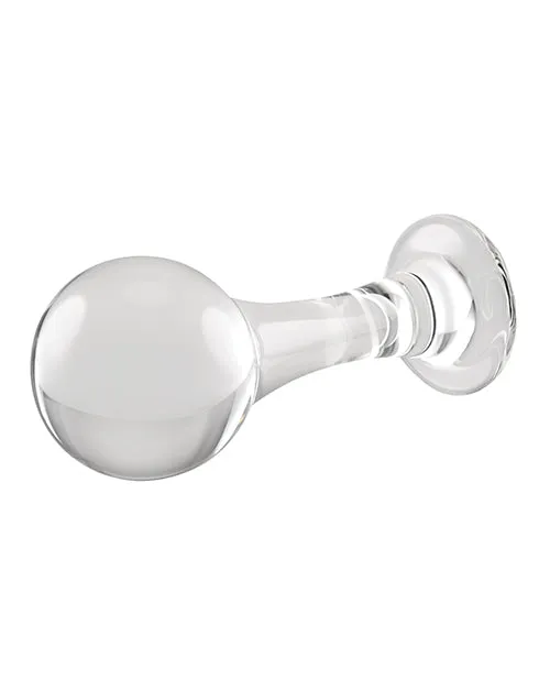 Evolved Novelties INC Anal Gender X The Baller Glass Plug Clear