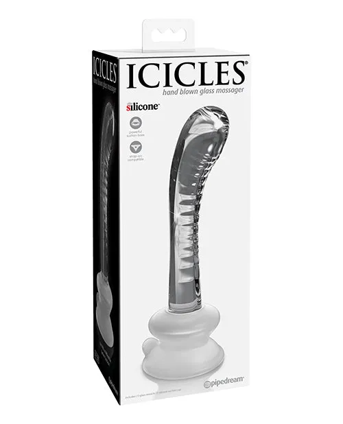 Icicles No 88 Hand Blown Glass GSpot Massager wSuction Cup Clear Pipedream Products Dildos Icicles No 88 Hand Blown Glass GSpot Massager wSuction Cup Clear Pipedream Products Dildos
