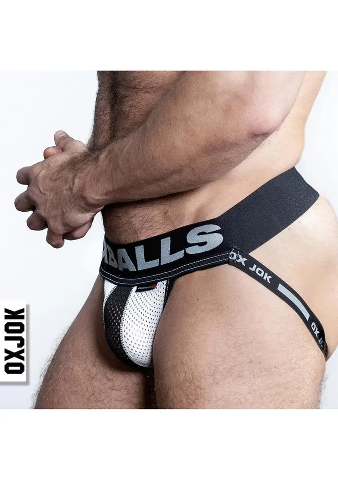 Oxballs Female Sex Toys Airmesh Upthrust SliderStrap Jock Ice