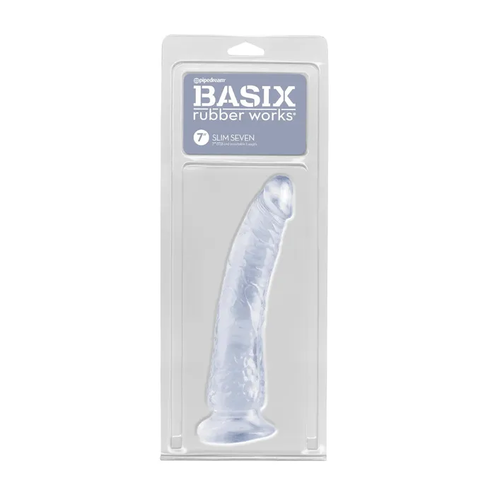 Pipedream Dildos Basix Rubber Works Slim Seven