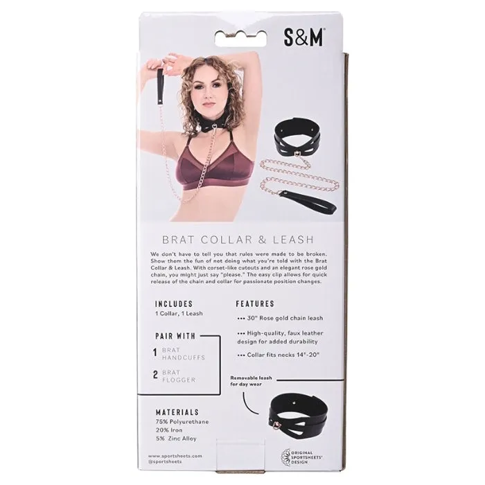 Sex Mischief Brat Collar and Leash HOL Couples