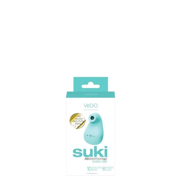 Suki Rechargeable Sonic Vibe Tease Me Turquoise VeDO Vibrators