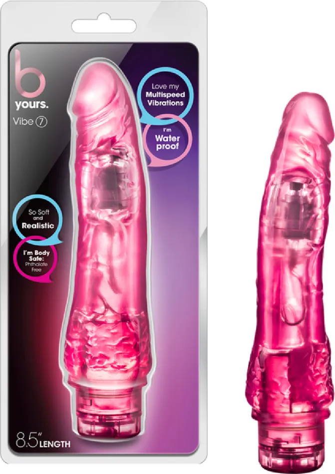 Blush Novelties Vibrators Vibe 7 Multi Function Speed Vibrator Dildo Dong Sex Toy Adult Pleasure Pink