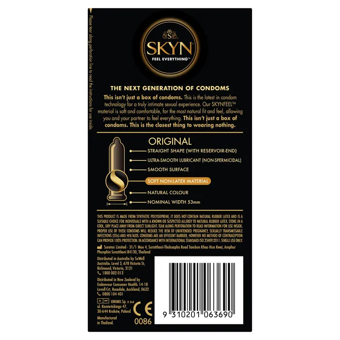 Male Sex Toys LifeStyles SKYN Original Condoms 10