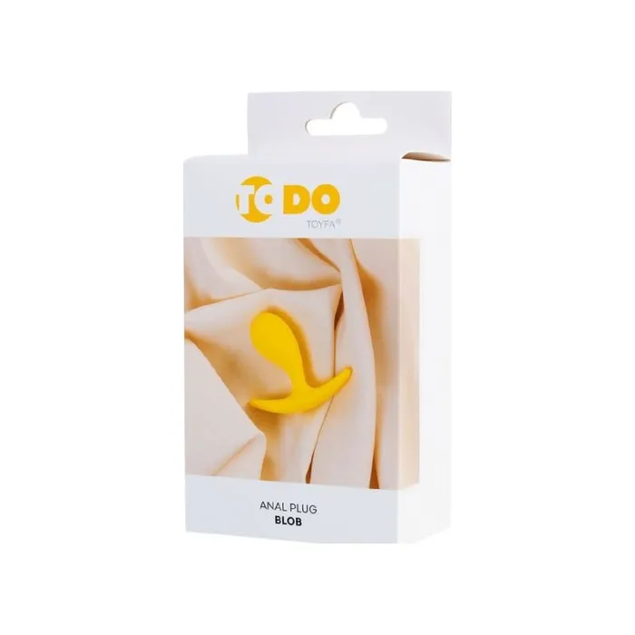 Male Sex Toys Todo ToDo Blob Anal Plug Yellow