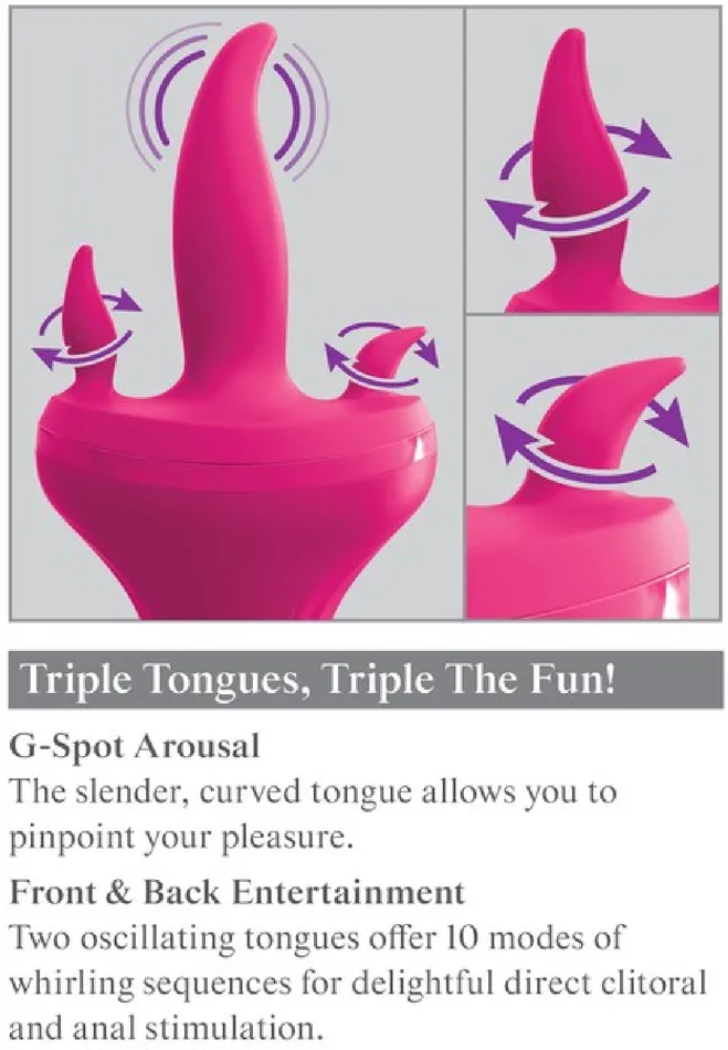 Pipedreams Vibrators Holey Trinity Pink