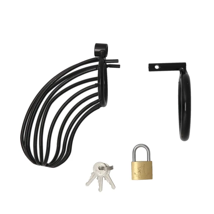 Male Sex Toys 53X Black Bird Chastity Cock Cage
