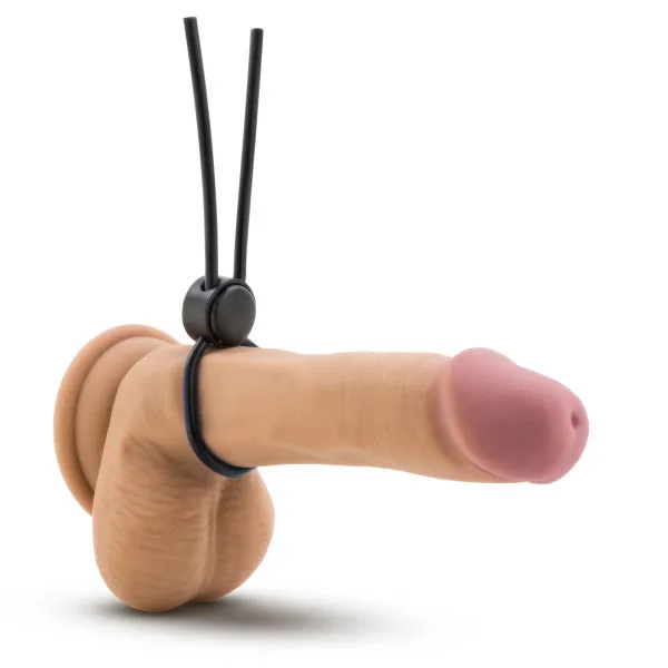 Blush Novelties Male Sex Toys Stay Hard Silicone Loop Cock Ring Black