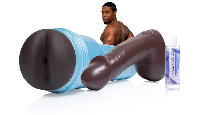 Dildos Fleshlight DeAngelo Jackson 1010 and Dildo Pack