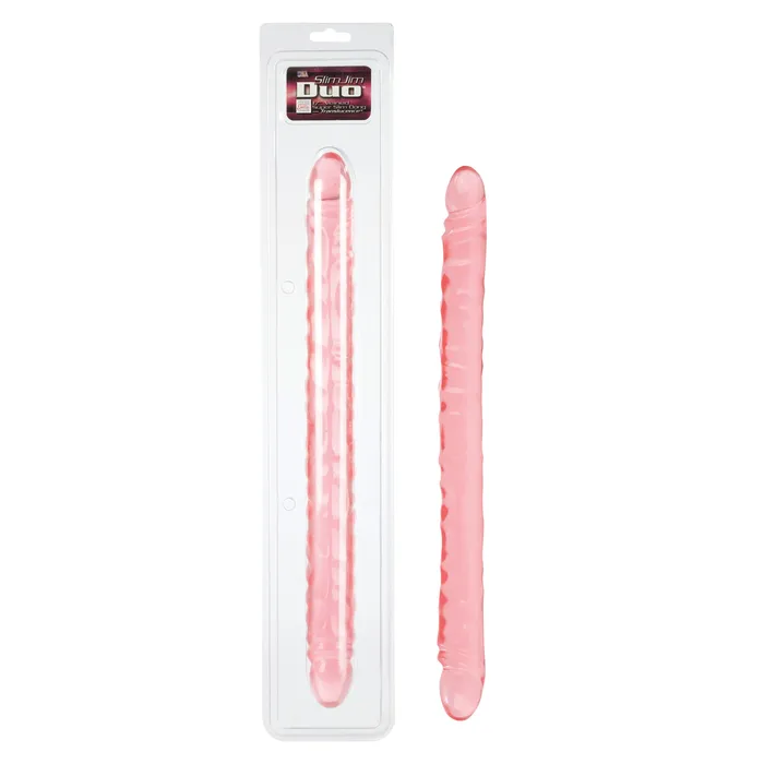 Slim Jim Duo 17in Dong Transluence California Exotic Novelties Dildos