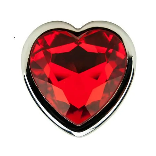 Anal Precious Metals Precious Metals Heart Shaped Butt PlugSilver