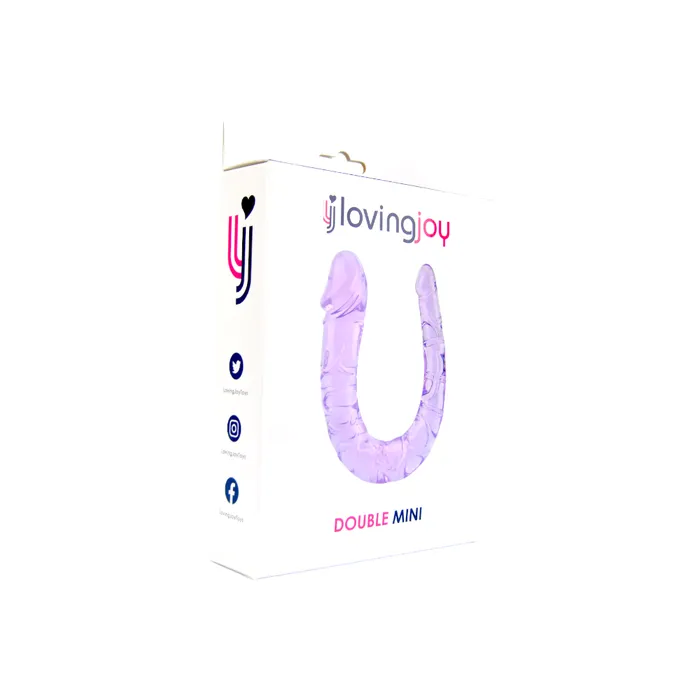 Dildos Loving Joy Loving Joy Double Mini Dildo Purple