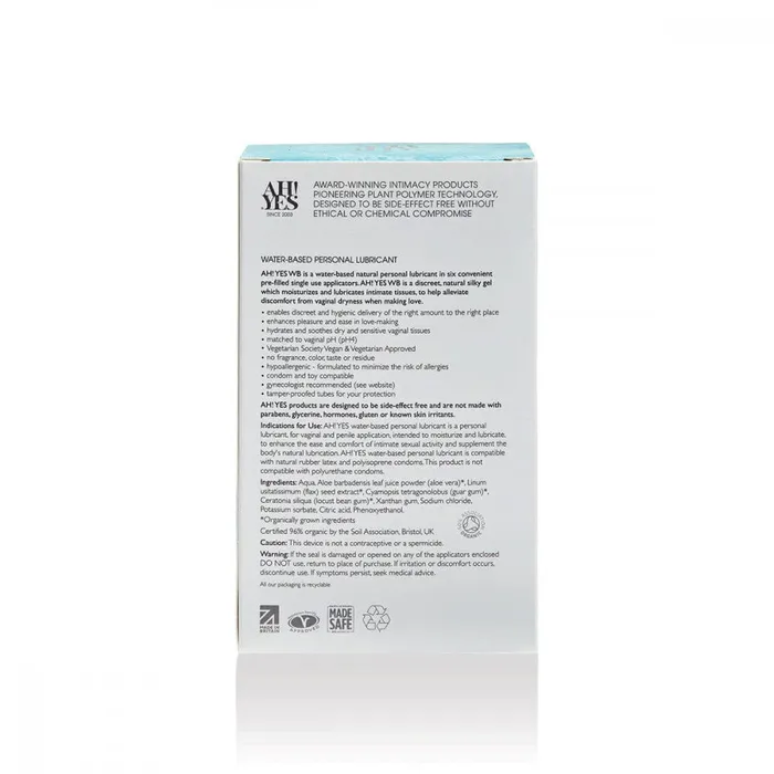 WaterBased Lube Applicator Pack AH YES Enhancers
