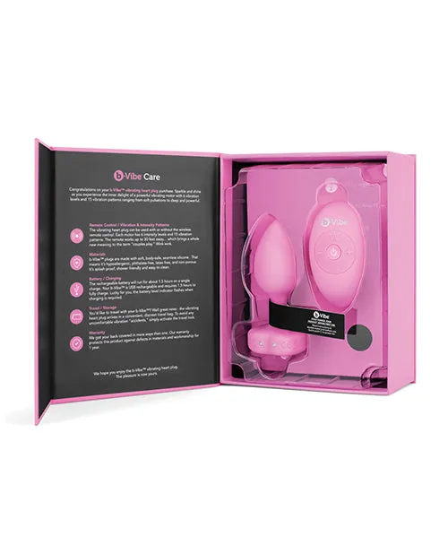 Bvibe Vibrating Heart Plug BVibe Anal