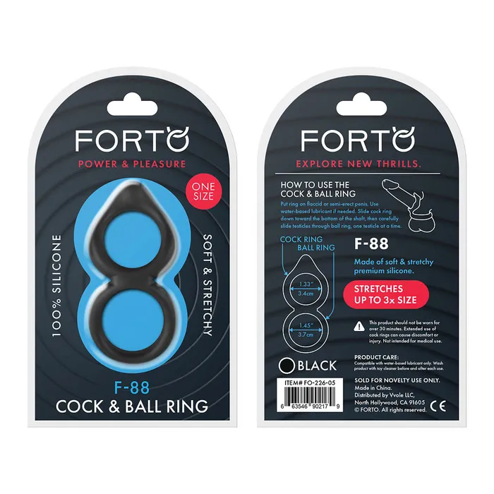 FORTO Anal FORTO F88 Double CRing Black