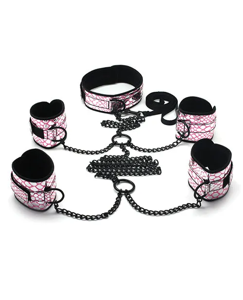 Spartacus Couples Spartacus Faux Leather Collar To Wrist Ankle Restraints Bondage Kit Wleash Spartacus Couples Spartacus Faux Leather Collar To Wrist Ankle Restraints Bondage Kit Wleash