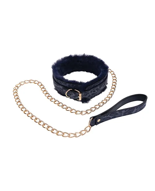 Vibrators Sportsheets Sportsheets Cougar Fur Collar Leash